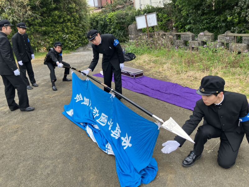 Image for the Tweet beginning: 今日の合宿の様子です！
今日は旗手隊、鼓手隊分かれて練習しました！
明日も頑張ります！

#本郷学園 #本郷高校 #本郷中学校 #本郷学園応援団 